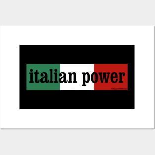 Retro Revival - “Italian Power” Bumper Sticker Posters and Art